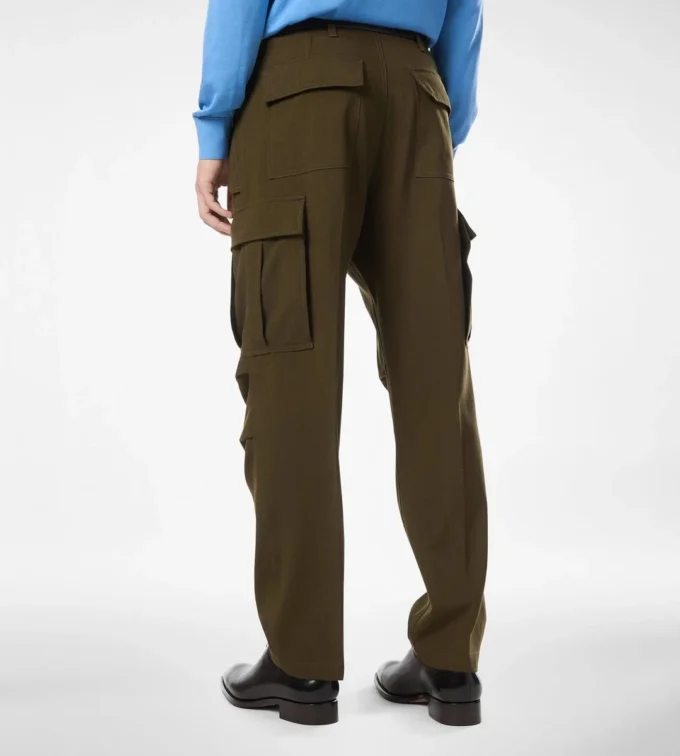 Pantalones cargo de lana, cachemira y seda Pantalones cargo de lana, cachemira y seda