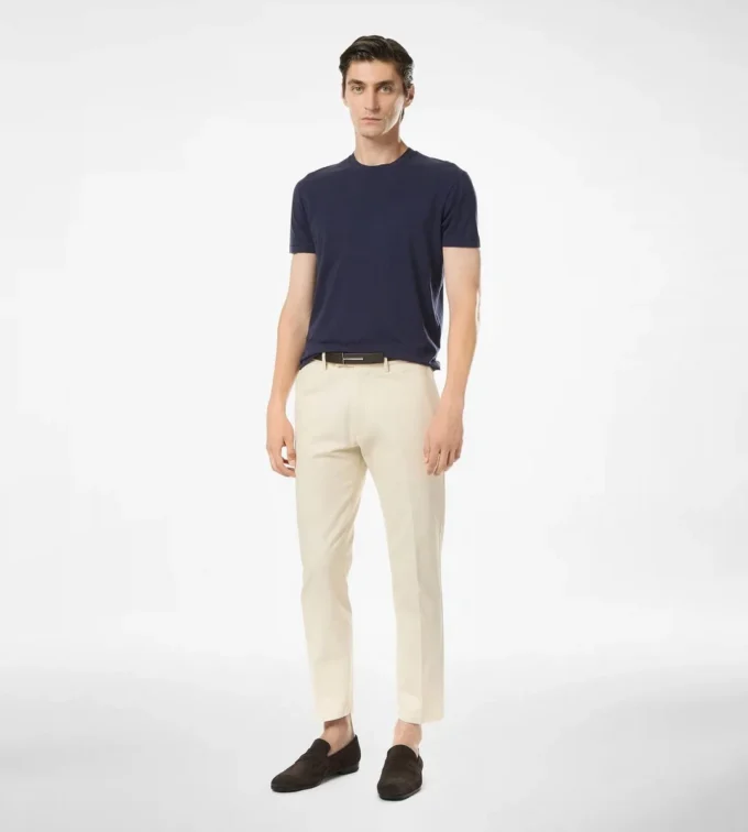 Pantalones chinos de algodón cepillado Pantalones chinos de algodón cepillado