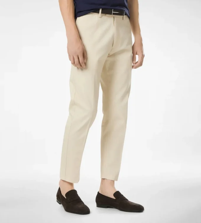 Pantalones chinos de algodón cepillado Pantalones chinos de algodón cepillado