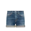 Pantalones cortos de mezclilla lavados a la piedra