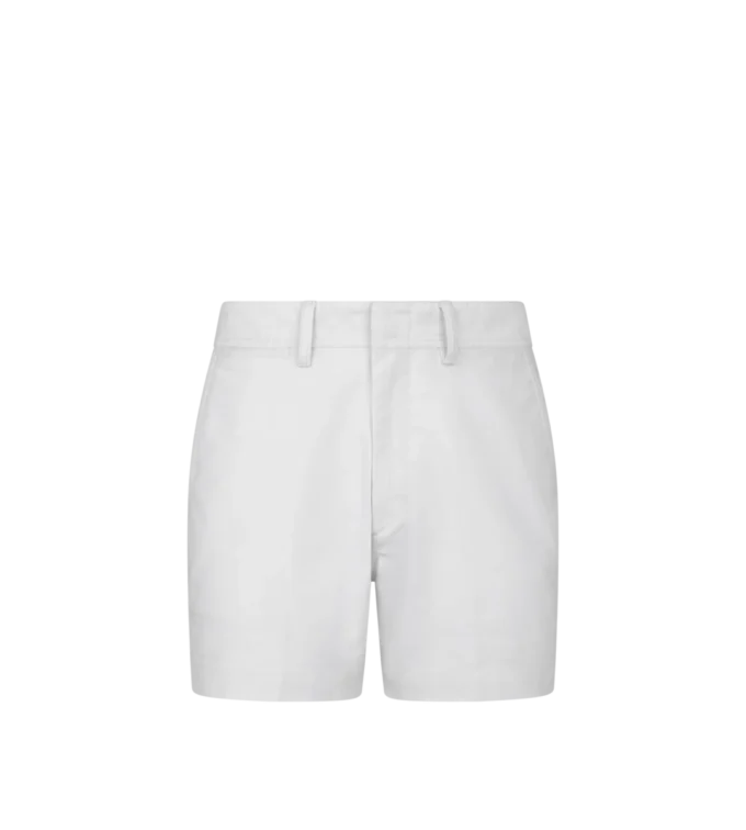 Pantalones cortos entallados de satén de algodón
