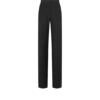 Pantalones de esmoquin de cintura alta de mezcla de lana y seda Pantalones de esmoquin de cintura alta de mezcla de lana y seda
