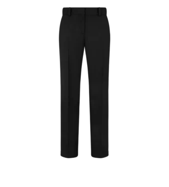Pantalones de gabardina de lana con ribetes Pantalones de gabardina de lana con ribetes