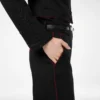 Pantalones de gabardina de lana con ribetes Pantalones de gabardina de lana con ribetes