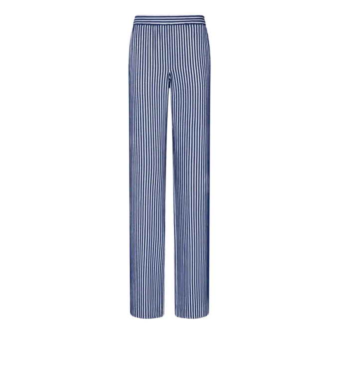 Pantalones de georgette de seda bordados con lentejuelas Pantalones de georgette de seda bordados con lentejuelas