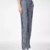 Pantalones de georgette de seda bordados con lentejuelas Pantalones de georgette de seda bordados con lentejuelas
