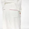 Pantalones de pijama de sarga de seda con ribetes Pantalones de pijama de sarga de seda con ribetes