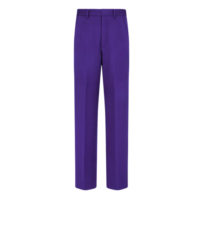 Pantalones de sarga doble divisible de cachemira Pantalones de sarga doble divisible de cachemira