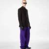 Pantalones de sarga doble divisible de cachemira Pantalones de sarga doble divisible de cachemira
