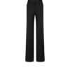 Pantalones de sastrería con corte acampanado de mezcla de seda y sarga Pantalones de sastrería con corte acampanado de mezcla de seda y sarga