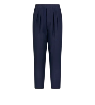 Pantalones ligeros de lyocell con pliegues para estar por casa