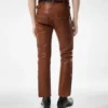 Pantalones moteros de piel de búfalo granulada Pantalones moteros de piel de búfalo granulada