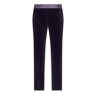 Pantalones pitillo de terciopelo entallados tipo esmoquin Pantalones pitillo de terciopelo entallados tipo esmoquin