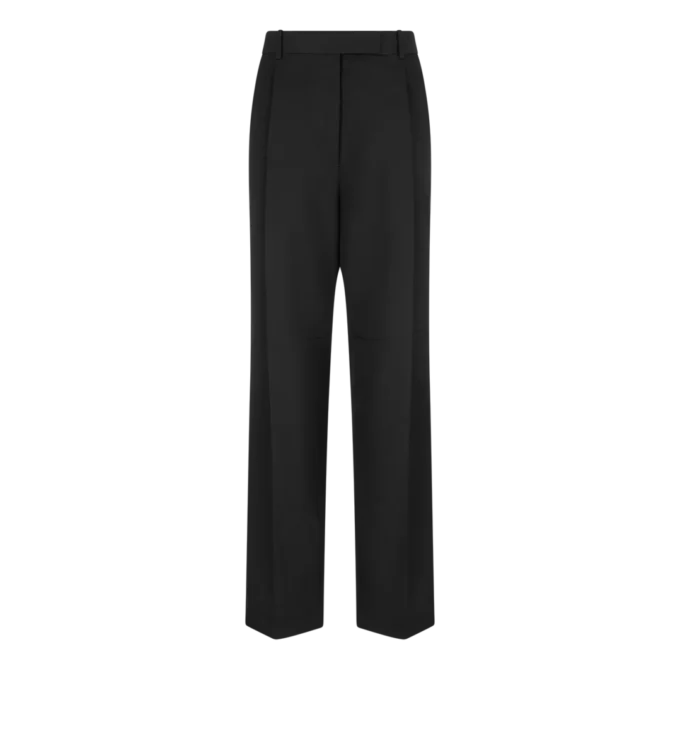 Pantalones plisados de lana Pantalones plisados de lana