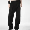 Pantalones plisados de lana Pantalones plisados de lana