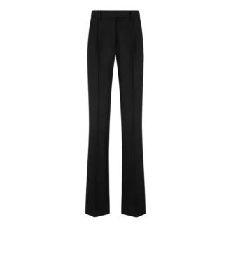 Pantalones rectos con pliegues relajados Sharp Grain De Poudre Pantalones rectos con pliegues relajados Sharp Grain De Poudre