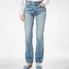 Pantalones rectos de denim lavado a la piedra