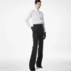 Pantalones rectos de esmoquin entallados de mezcla de lana y seda Pantalones rectos de esmoquin entallados de mezcla de lana y seda
