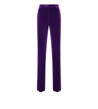 Pantalones rectos de terciopelo de algodón