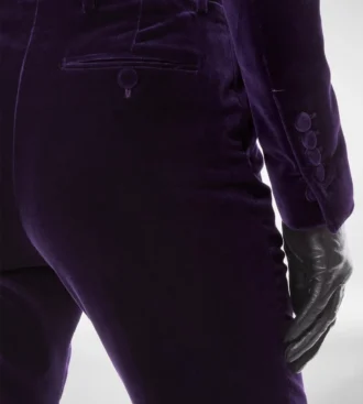 Pantalones rectos de terciopelo de algodón