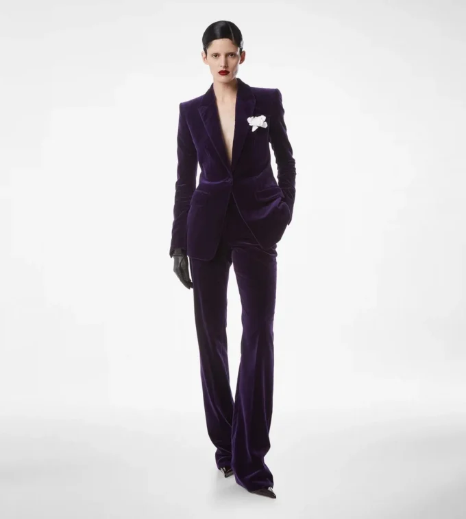 Chaqueta de algodón y terciopelo de botonadura sencilla Chaqueta de algodón y terciopelo de botonadura sencilla