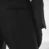 Pantalones rectos entallados con diseño en espiga Pantalones rectos entallados con diseño en espiga