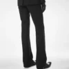 Pantalones rectos entallados con diseño en espiga Pantalones rectos entallados con diseño en espiga