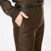 Pantalones rectos entallados de jacquard de cocodrilo Pantalones rectos entallados de jacquard de cocodrilo