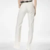 Pantalones rectos entallados de lana y seda con rayas sombreadas Pantalones rectos entallados de lana y seda con rayas sombreadas