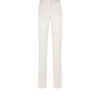 Pantalones rectos entallados de mezcla de algodón y seda lavada Pantalones rectos entallados de mezcla de algodón y seda lavada