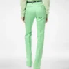 Pantalones rectos entallados de mezcla de algodón y seda lavada Pantalones rectos entallados de mezcla de algodón y seda lavada
