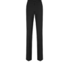 Pantalones rectos entallados de mezcla de lana y seda Pantalones rectos entallados de mezcla de lana y seda