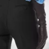 Pantalones rectos entallados de mezcla de lana y seda Pantalones rectos entallados de mezcla de lana y seda