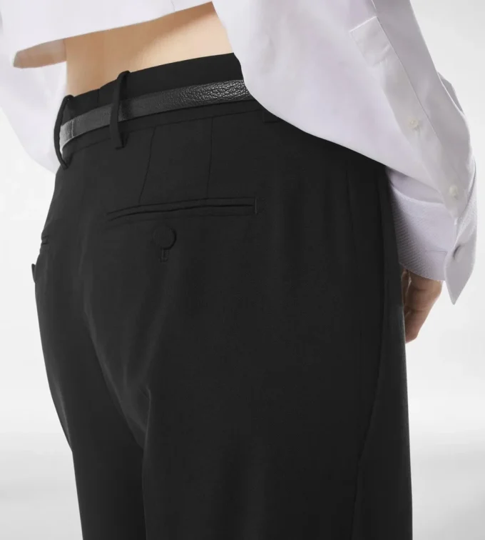 Pantalones rectos holgados Fresco Lana Pantalones rectos holgados Fresco Lana