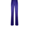 Pantalones rectos plisados con jacquard de lunares Pantalones rectos plisados con jacquard de lunares