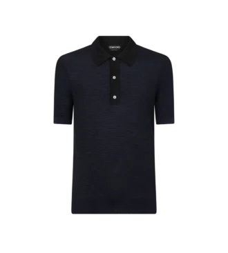 Polo bicolor de lana merino