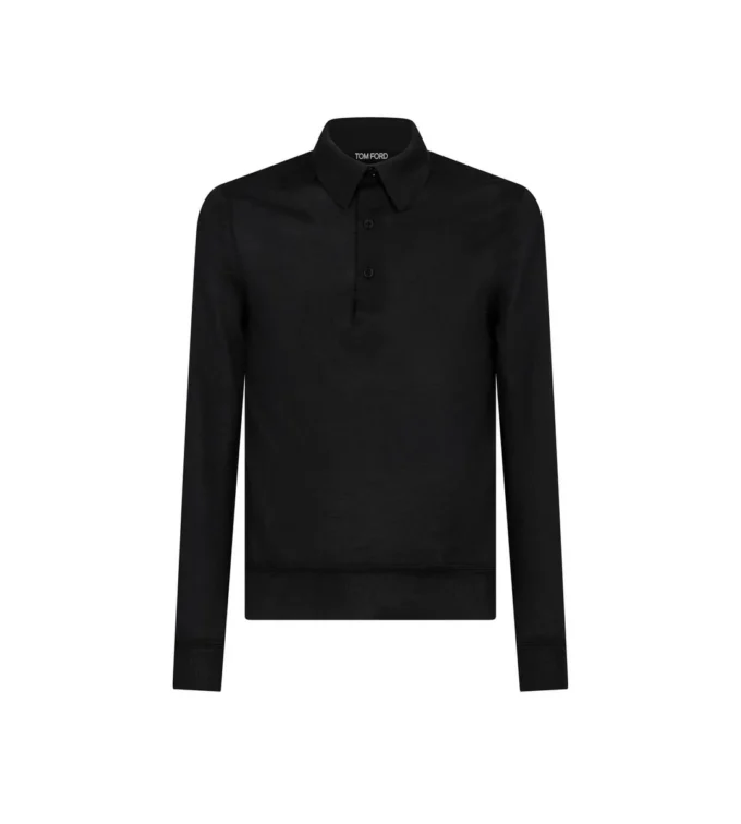 Polo de cachemira y seda de calibre fino