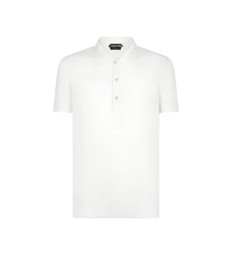 Polo de malla de seda y algodón