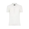Polo de manga corta de algodón y cachemira Polo de manga corta de algodón y cachemira