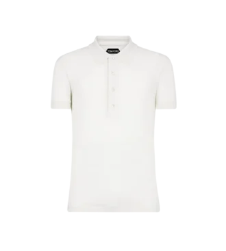 Polo de manga corta de algodón y cachemira