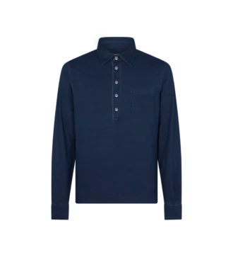 Polo de manga larga de algodón