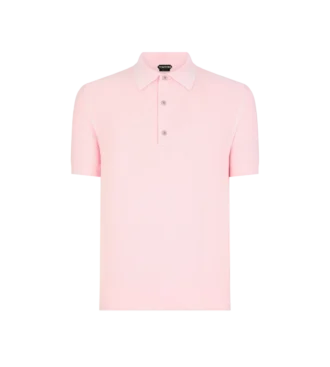 Polo de piqué de seda y algodón
