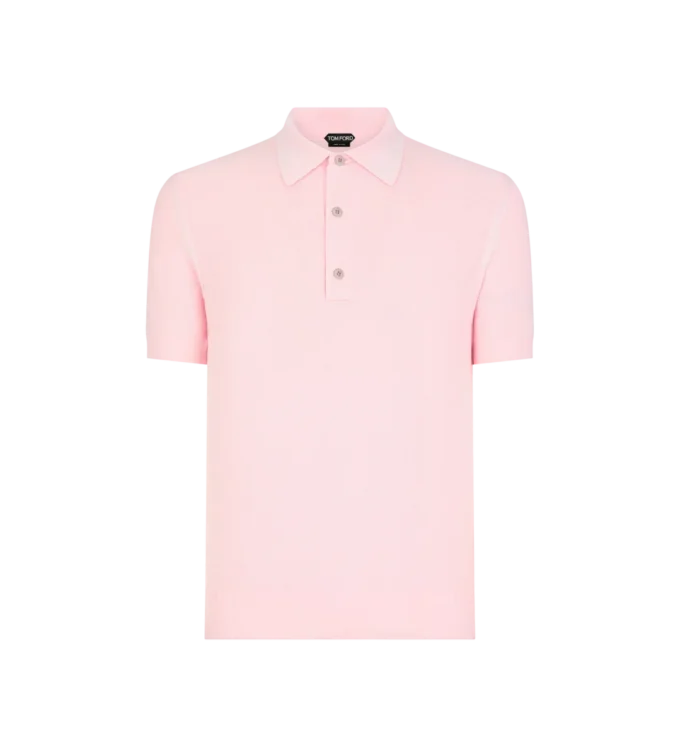 Polo de piqué de seda y algodón Polo de piqué de seda y algodón