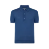 Polo de punto de cachemira y seda de calibre fino Polo de punto de cachemira y seda de calibre fino