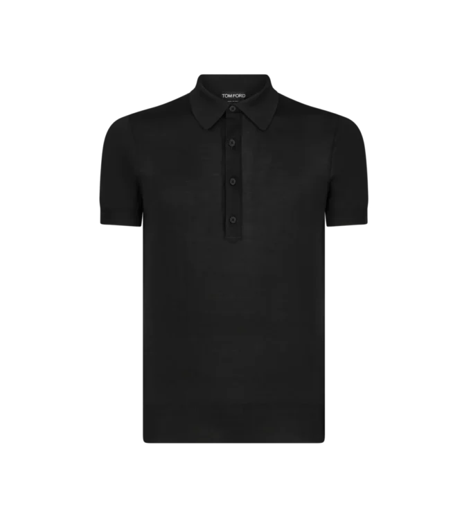 Polo de viscosa y seda Polo de viscosa y seda