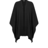 Poncho de cachemira con logotipo bordado Tf en tono sobre tono Poncho de cachemira con logotipo bordado Tf en tono sobre tono