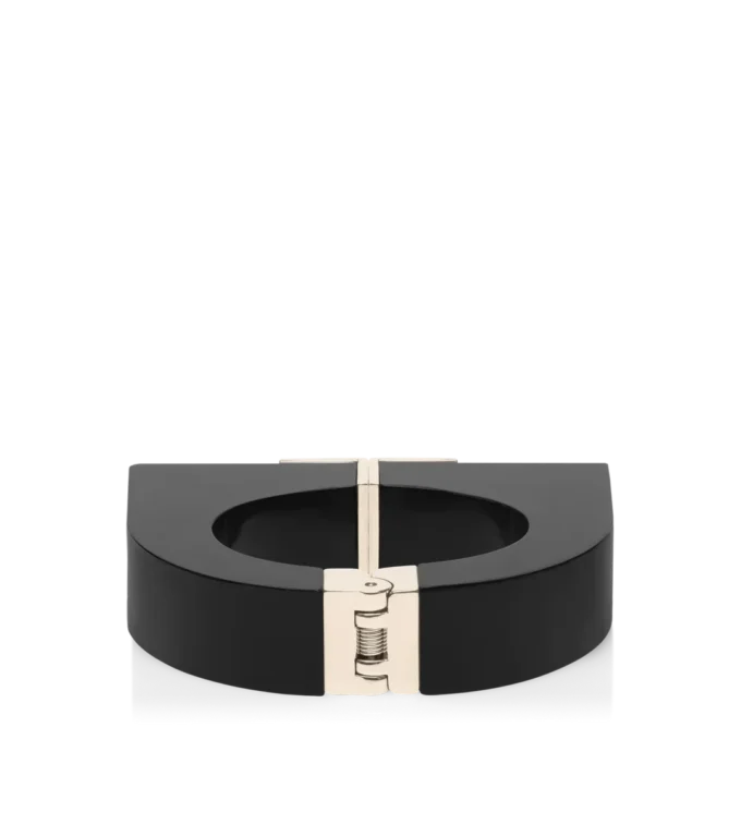 Pulsera decorativa de plexiglás y latón Pulsera decorativa de plexiglás y latón