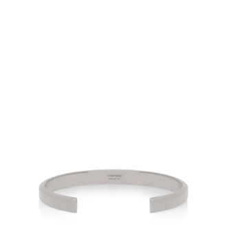 Pulsera lisa plateada Pulsera lisa plateada