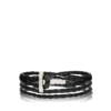 Pulsera T de cuero trenzado Pulsera T de cuero trenzado