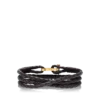 Pulsera T de cuero trenzado Pulsera T de cuero trenzado